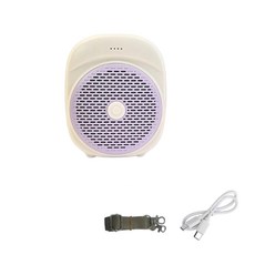 RENZHI 教師用擴音器 無線喊話器 長續航小喇叭, 紫色有線版, 1個, K363