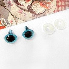 헤세드 뉴 크리스탈 인형눈 부엉이눈 고양이눈, 스카이블루 12mm, 10개