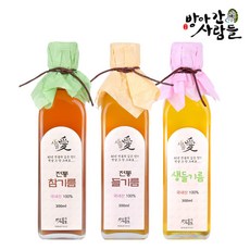 착유 참기름들기름생들기름들깨가루볶음깨, 300ml, 1개