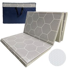 힐링캠프 3단 캠핑매트 특대형(300x230) + 전용가방, G.(양면)그레이