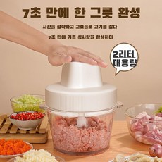 다기능 고기 분쇄기 가정용 전동 전자동 이유식기 고기소 조리기 고기 분쇄기 2L, 유리 그릇