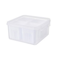 미고홈 주방 수납함 신선 반찬통 밀폐용기, 1개, 4개