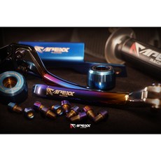 【偉倫精品零件】APEXX鈦合金拉桿 雙邊雙鈦柱 手煞車 煞車拉桿 JETSL DRG MMBCU 勁戰 KRV, 1個