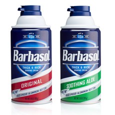 美國 Barbasol 刮鬍泡 - 283g (蘆薈 / 原味香草), 1個, Barbasol 刮鬍泡-香草283g