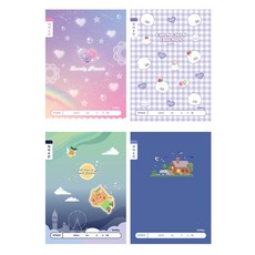 아이비스 여아용 국어 노트 8칸 초등 1-2 11578, 랜덤발송, 5개