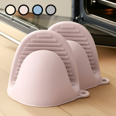 아르본드 고온차단 올실리콘 오븐장갑, 1세트, 핑크