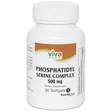 viva vitamins 卵磷脂複合絲胺酸軟膠囊 500mg, 1個, 30 件