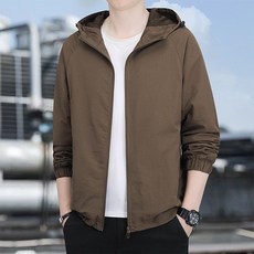 春秋戶外運動夾克 寬鬆韓版立領外套 中老年休閒運動上衣, 5XL 建議體重（100-115 公斤）, 綠色