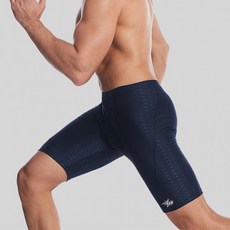 샤크 4부 남성 실내 수영복(L) (네이비)