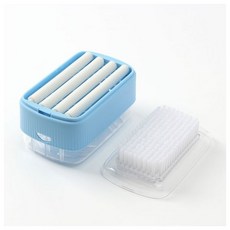 클린 세탁솔 거품롤러 빨래비누 케이스(블루) 세탁용품