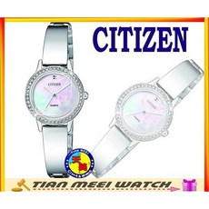 CITIZEN 星辰 EJ6130-51D 珍珠貝面石英女錶