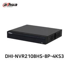 다후아 DHI-NVR2108HS-8P-4KS3 8채널 IP 네트워크 NVR CCTV 녹화기 POE 최대 12MP, 1개, DHI-NVR2104HS-P-4KS3