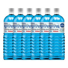향기나는 에탄올 워셔액 1.8L 아쿠아향 어는점 영하25도, 6개