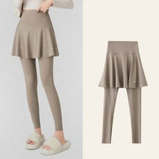 자칠 제이엔무역 하이웨스트 요가레깅스 9부 치마팬츠 (데일리/헬스/스포츠 다용도)