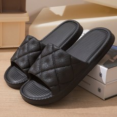 踩屎感涼拖鞋女夏 新款居家防滑浴室家用男式eva涼託5108黑色40-41, 1個, 5108黑色