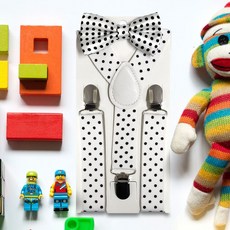 땡땡이 어린이 멜빵 화이트ver6+6wpr