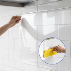 에버리즈 잘라쓰는 오염 방지 주방 투명 시트지 밀대 세트, 1세트