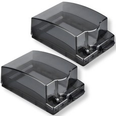 방수 안전콘센트 커버 세로형 + 양면스폰지스티커, 2세트