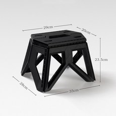 야외 휴대용 접이식 소형 의자 높은 하중 베어링 내구성 작은 낚시 해변 캠핑용, black, 1개
