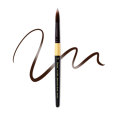 [공식] 헤렌드 수채화 야외수채화 어반스케치 둥근 붓 미니 R-7500 4호~20호 3조 세트, 12호