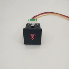 1PC 자동차 빨간색 LED 라이트 안개등 전원 켜기 버튼 레이더 스위치 VW 골프 6 5 Jetta Scirocco 2006 201, 19 wireless phone