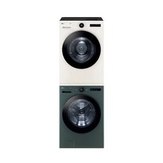 LG전자 트롬 세탁기 F24WDWP + 건조기 RH19WTWN 24kg + 19kg 방문설치, 24kg+20kg 베이지+그린(FX24EN)