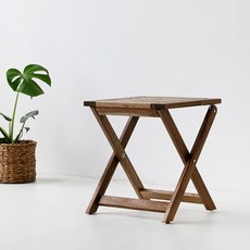 [마켓비] TANG 아카시아 원목접이식스툴 협탁, 내추럴 5181.0449, 1개