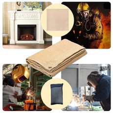 제노랩 캠핑 초대형 1Mx1M 버너 방염매트 방염포 화로대받침대 100x100cm 파우치포함, 1세트