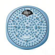 2in1 지압매트 발지압 스텝퍼 트위스트 회전 발지압판 허리 회전 발바닥 마사지기, 블루, 1개