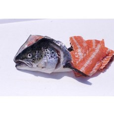 연어머리1kg 연어머리구이, 1개, 연어머리 1개+갈빗대 4~5개 (1kg 내외)