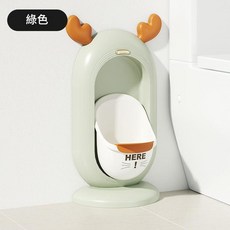 兒童小便器掛牆式 動物造型, 綠色