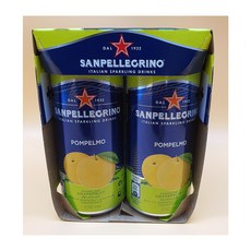 [글로벌푸드][코스트코] 산펠레그리노 폼펠모 스파클링 (자몽) 330ml - 4캔, 4개