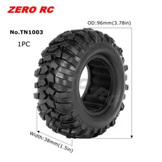 RC 트럭 1.9인치 락 크롤러 타이어 90-117mm 1/10 오프로드 AXIAL SCX10 II CAPRA TRAXXAS TRX-4 RGT MST R, 06 TN1003-1PC