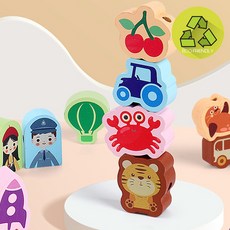 원목 두돌아기장난감 소근육 집중력 실꿰기 어린이집 교구, 1개