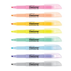 라인플러스 엘라스토머 탄력 형광펜 마일드딥옐로우, 딥옐로우, 10개