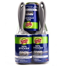 3M 스카치브라이트 돌돌이 린트롤러 95매 테이프 클리너, 5개