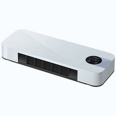 冷暖兩用速熱暖風機，壁掛落地兩用，智能恆溫遙控, 白色+黑色, 壁掛冷暖風扇暖風機110v白色【冷暖兩用+可壁排+連控器操作】