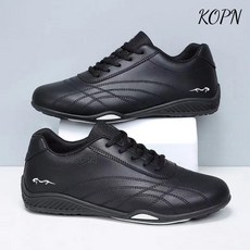 KOPN 봄철 여성용 레이스업 스니커스 패션 통기성 여행용 남성 가죽 운동화 달리기 신발
