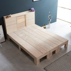케이컴퍼니 리얼트리 편백나무 원목침대 퀸 일자다리 프레임 / RTBD-Q-H, 일자다리형 Q프레임