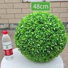 모조 잔디 구체 인테리어 장식용 인공 조경용 화분 다양한 사이즈 및 스타일, 46cm 땅콩 모양 풀볼