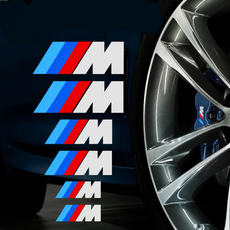 BMW M 캘리퍼 스티커 6PCS, 1세트, 실버