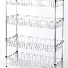 스텐 식기건조대 업소용 물빠짐 A.50x25x100 식당 트레이 4단 설거지, R. 60x25cm