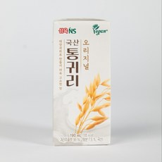 국산 통귀리 오리지널 두유 24팩 식물성귀리음료 급식두유 어린이집 유치원간식 대양귀리, 1박스, 190ml