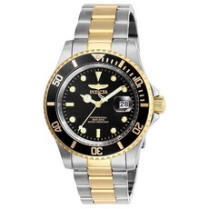 Invicta 남성용 프로 다이버 쿼츠 스테인리스 스틸 손목시계 120834, 투톤/블랙, 26973