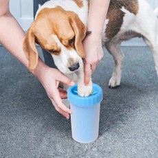 강아지발 씻기 세척기 애견 산책 위생 관리 중형 대형, L사이즈, 1개