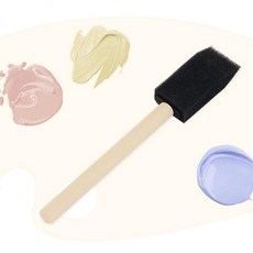스펀지붓 페인트칠 자국없는 미세작업용 붓 2.5cm