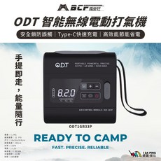 Q.D.T 智能無線電動打氣機 便攜式預設氣壓 Type-C快充, 黑色, 1個