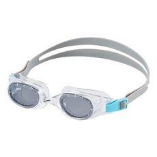 Speedo Jr. Hydrospex 클래식 수영 고글 새지 않음 김 서림 방지 쉽게 조절 가능 자외선 차단 기능 실버, 스모크 아이스