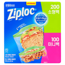 지퍼락 버라이어티 냉장백 (소형 200개+미니 100개), 혼합, 1세트