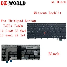 레노버 씽크패드 노트북 SI DK HU EE FR CZ NO SWS PT BG 키보드 13 Gen 2 T470s, 09 NL Dutch